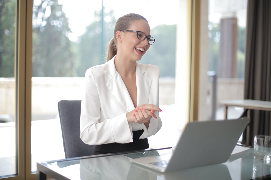 Happy Office Woman